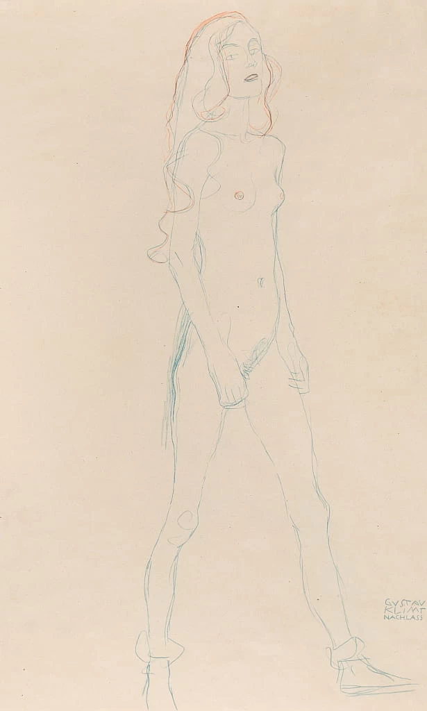 Una ragazza nuda, 1917 c